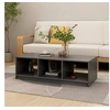 Image de Table basse gris 110x50x34 cm bois de pin massif809914