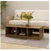 Image de Table basse marron miel 110x50x34 cm bois de pin massif