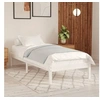 Image de Cadre de lit sans matelas blanc bois massif 90x200 cm
