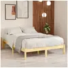 Image de Cadre de lit sans matelas bois massif 160x200 cm