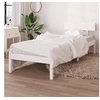 Image de Bedframe massief grenenhout wit 100x200 cm810138