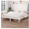 Image de Bedframe massief grenenhout wit 120x200 cm810143