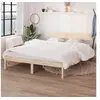 Image de Cadre de lit sans matelas bois massif 160x200 cm