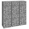 Image de Schanskorf plantenbakken 3 st verhoogd 30x30x100 cm ijzer151249