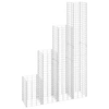 Image de Lits surélevés en gabion 4 pcs 30x30x50 100 150 200 cm Fer
