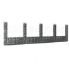 Image de Panier de gabion en forme de U avec 5 poteaux Fer 500x20x150 cm