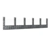 Image de Panier de gabion en forme de U avec 6 poteaux Fer 620x20x150 cm