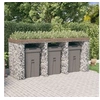 Image de Mur de gabion pour poubelle 270x91x120 cm fer galvanisé