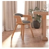 Image de Chaise interieur non pliable H. 70 cm en bois gris