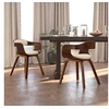 Image de Lot de 2 chaise en bois non pliable H. 70 cm interieur beige