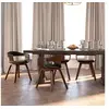 Image de Lot de 4 chaise en bois non pliable interieur H. 70 cm noir