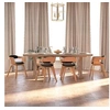 Image de Lot de 6 chaise H. 70 cm non pliable en bois interieur noir