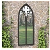 Image de Miroir de jardin, Noir, 100x45 cm Fer pour utilisation extérieure