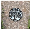 Image de Miroir de jardin Noir 40x2,5 cm Fer Rond utilisation extérieure