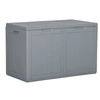 Image de Boîte de rangement de jardin 180 L Gris PP Rotin