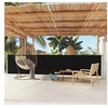 Image de Parasol droit toile en polyester rectangle mat en acier
