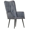 Image de Fauteuil echt leer grijs