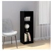 Image de Bibliothèque Séparateur de pièce Noir 36x33x110 cm Pin massif