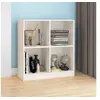 Image de Buffet blanc 70x33x76 cm bois massif de pin