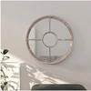 Image de Spiegel rond 40x4 cm ijzer zandkleurig3093527