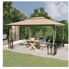 Image de Prieel met zijwanden en dubbel dak 3x4 m taupe318545