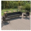 Image de Salon de jardin modulable resine tressee gris 6 pieces x 57 x 69 6 personnes