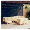 Image de Salon de jardin modulable resine tressee gris 11 pieces 60.0 x 60 x 35 11 personnes