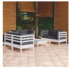 Image de Salon de jardin modulable resine tressee gris 12 pieces x 57 x 69 12 personnes