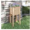 Image de Jardinière d extérieur 31x31x70 cm bois de pin massif