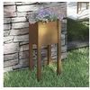 Image de Jardinière d'extérieur Marron miel 31 x 31 x 70 cm Bois de pin