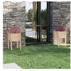 Image de Jardinières d'extérieur 2 pcs 40x40x70 cm Bois de pin massif