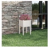 Image de Jardinière d'extérieur Blanc 40x40x70 cm Bois de pin massif