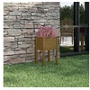 Image de Jardinière d'extérieur Marron miel 40x40x70 cm Pin massif