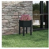 Image de Jardinière d'extérieur Noir 40x40x70 cm Bois de pin massif