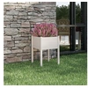 Image de Jardinière Blanc 50x50x70 cm Bois de pin massif