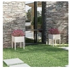 Image de Jardinières 2 pcs Blanc 50x50x70 cm Bois de pin massif
