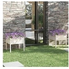 Image de Jardinières 2 pcs Blanc 70x70x70 cm Bois de pin massif