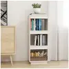 Image de Bibliothèque/Séparateur de pièce blanc 40x35x103 cm pin massif810845