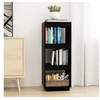 Image de Bibliothèque/Séparateur de pièce noir 40x35x103 cm pin massif810848