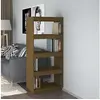 Image de Bibliothèque/Séparateur de pièce Marron miel 60x35x135 cm Pin810872
