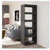 Image de Bibliothèque Séparateur de pièce Gris 60x35x167 cm Pin massif