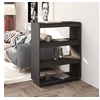 Image de Bibliothèque Séparateur de pièce Gris 80x35x103 cm Pin massif