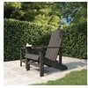 Image de Chaise en bois massif empilable non pliable exterieur H. 92 cm gris