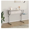 Image de Bureau d'artisanat blanc et gris 110x53x(58-87) cm