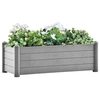 Image de Lit surélevé de jardin PP Gris pierre 100x43x35 cm