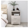 Image de Table de Chevet Table de Nuit Armoire de Chevet Armoire de Lit Chambre à Coucher Maison Intérieur Blanc 40x35x62 cm Bois de Pin Solide