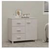 Image de Buffet HAMAR Blanc 90x40x80 cm Bois massif de pin