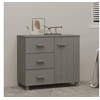 Image de Buffet HAMAR Gris clair 90x40x80 cm Bois massif de pin340431