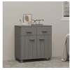 Image de Dressoir HAMAR 79x40x80 cm massief grenenhout lichtgrijs340439