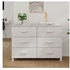 Image de Buffet MOLDE Blanc 113x40x80 cm Bois massif de pin